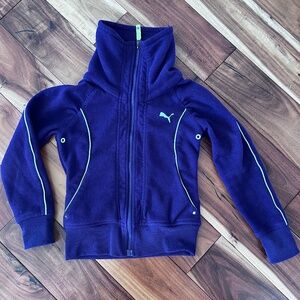 Puma Girls Midweight Fleece Jacket size S